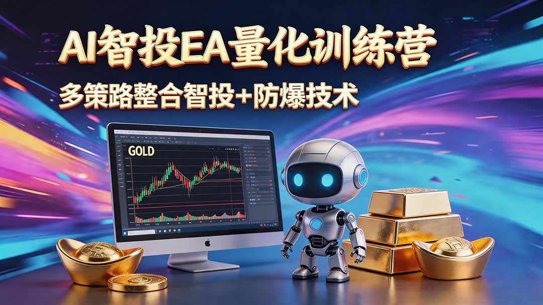 AI智投EA量化运营技术,自动化黄金操盘技术,小白也可以轻松上手日入1000+-智云网创 - 网创副业项目资源站
