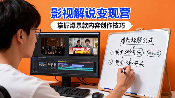 影视解说变现营:通过30+实战案例爆款内容创作技巧,掌握影视解说盈利密码-智云网创 - 网创副业项目资源站