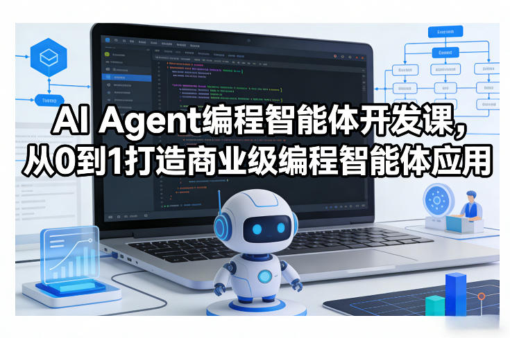 AI Agent编程智能体开发课,从0到1打造商业级编程智能体应用-智云网创 - 网创副业项目资源站