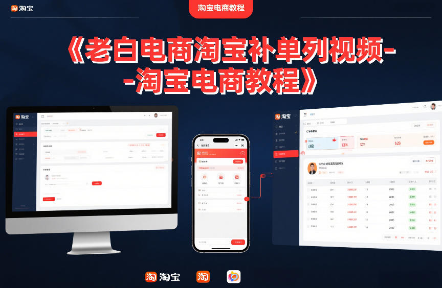 老白电商淘宝补单系列视频-淘宝电商教程-智云网创 - 网创副业项目资源站