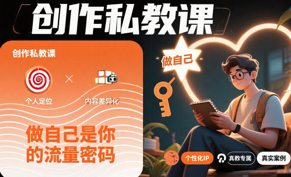 创作私教课,做自己是你的流量密码-智云网创 - 网创副业项目资源站