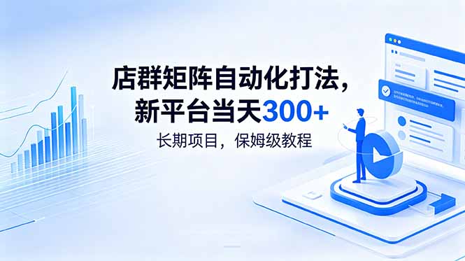 店群矩阵自动化打法,新平台当天300+,长期项目,保姆级教程-智云网创 - 网创副业项目资源站