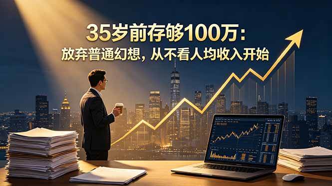 （18689期）35岁前存够100万：放弃普通幻想，从不看人均收入开始-智云网创 - 网创副业项目资源站