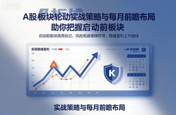 A股板块轮动实战策略与每月前瞻布局，助你把握启动前板块，规避风险，实现稳健盈利-智云网创 - 网创副业项目资源站