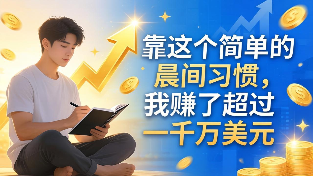 付费文章:靠这个简单的晨间习惯,我赚了超过一千万美元-智云网创 - 网创副业项目资源站