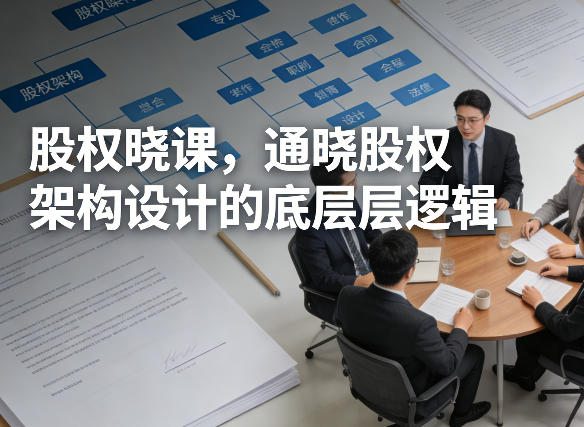 股权晓课，通晓股权架构设计的底层逻辑-智云网创 - 网创副业项目资源站