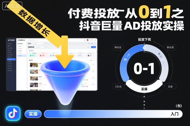 ‌‬‌‍⁤⁣⁤⁢⁤‍‬‬⁤⁣‍‬⁤⁡⁣⁡‌‍⁤⁣‍⁣‌⁢⁢⁡‍⁣⁡付费投放从0到1之抖音巨量AD投放实操-智云网创 - 网创副业项目资源站