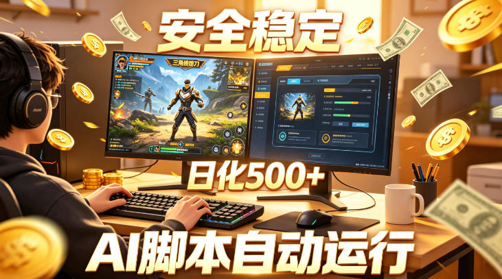 三角洲全自动挂G项目,AI脚本躺賺,日化500+,无需手动操作【揭秘】-智云网创 - 网创副业项目资源站