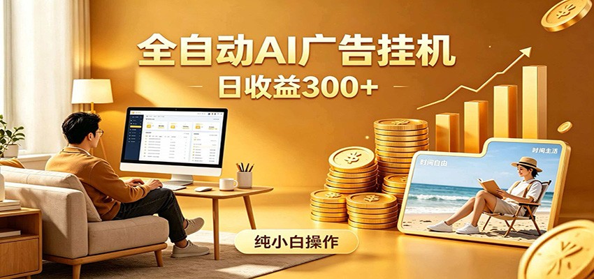 AI风口项目,全程解放双手,后台自动运行赚取收益,每天稳定收益300+-智云网创 - 网创副业项目资源站