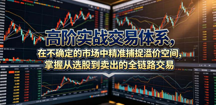 高阶实战交易体系，在不确定的市场中精准捕捉溢价空间，掌握从选股到卖出的全链路交易心法（更新6月）-智云网创 - 网创副业项目资源站