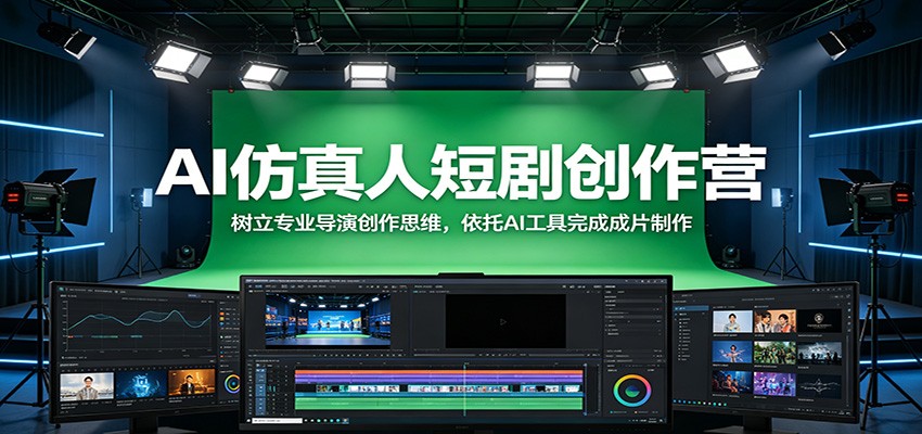AI仿真人短剧创作营:树立专业导演创作思维,依托AI工具完成成片制作-智云网创 - 网创副业项目资源站