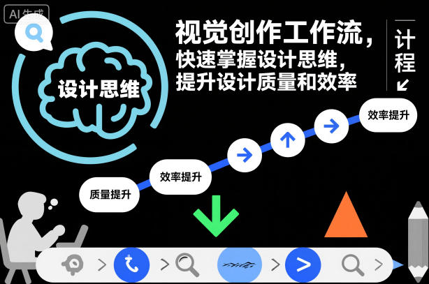 视觉创作工作流，快速掌握设计思维，提升设计质量和效率-智云网创 - 网创副业项目资源站
