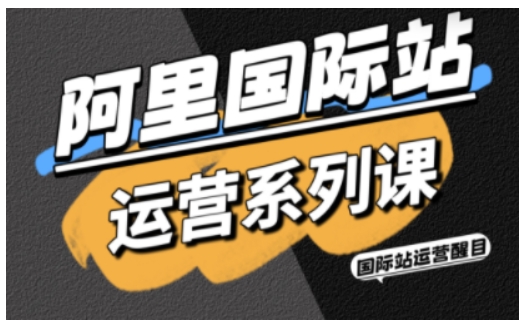 阿里国际站运营系列课,涵盖精准引流、直通车与全站推实战SOP,搭配AI效率工具包与高阶增长玩法(更新)-智云网创 - 网创副业项目资源站