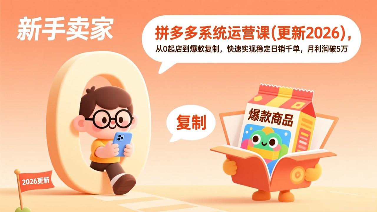 拼多多系统运营课(更新4月-智云网创 - 网创副业项目资源站