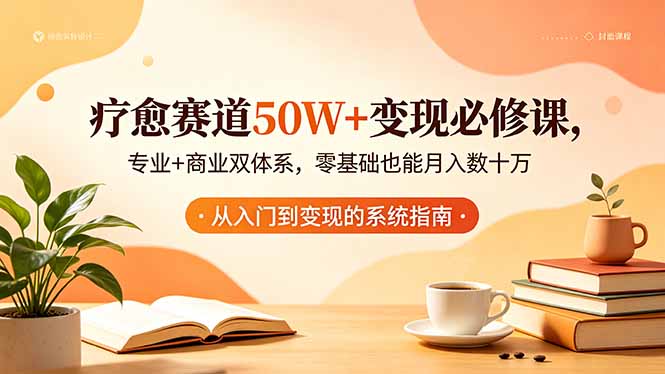 疗愈赛道50W+变现必修课,专业+商业双体系,零基础也能月入数十万-智云网创 - 网创副业项目资源站