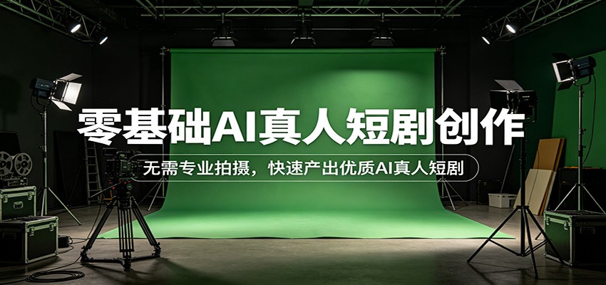 零基础AI真人短剧创作:无需专业拍摄,快速产出优质AI真人短剧-智云网创 - 网创副业项目资源站