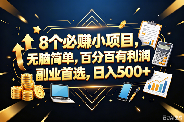 (18530期)9个必赚钱的小项目,百分百赚米,无脑简单,副业首选,日入399+-智云网创 - 网创副业项目资源站