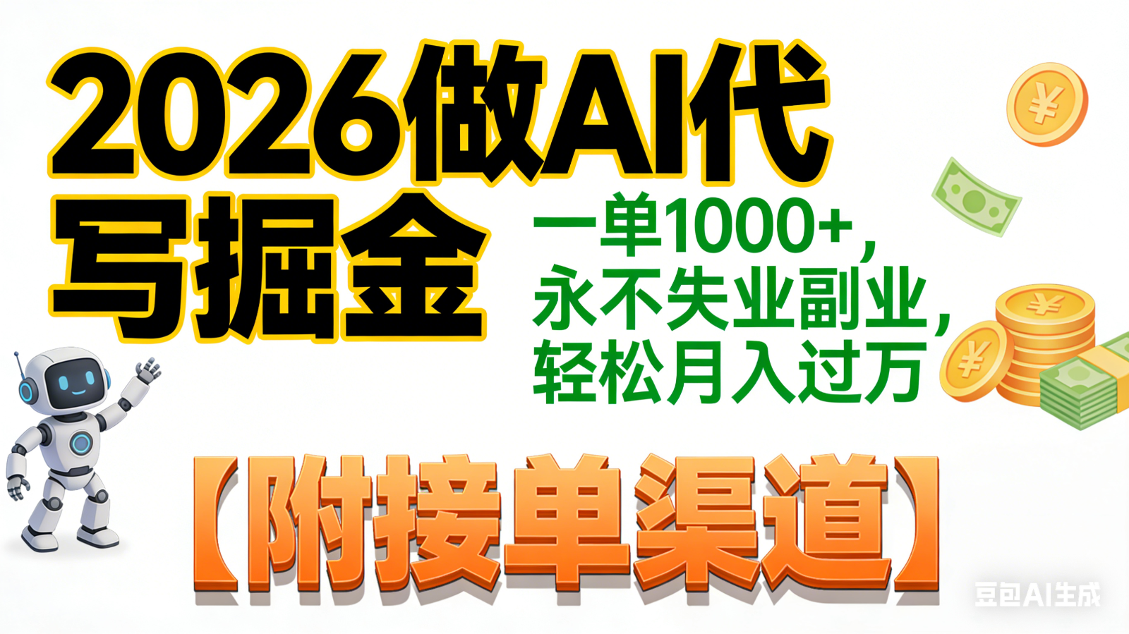 2026做AI代写掘金,一单1000+,永不失业副业,轻松月入过万,【附接单渠道】-智云网创 - 网创副业项目资源站