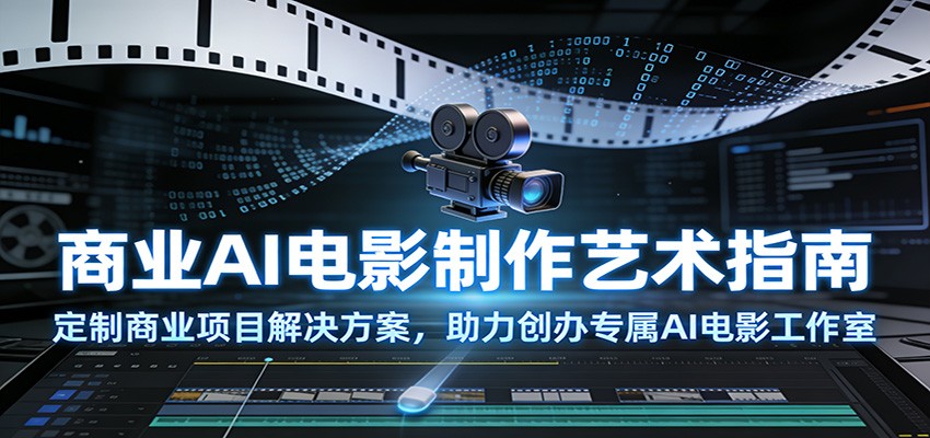 商业AI电影制作艺术指南：定制商业项目解决方案，助力创办专属AI电影工作室-智云网创 - 网创副业项目资源站