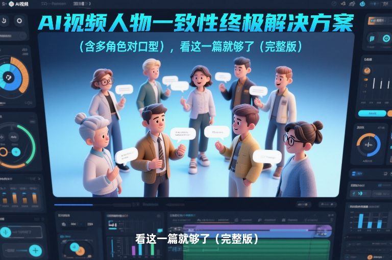 AI视频人物一致性终极解决方案(含多角色对口型),看这一篇就够了(完整版)-智云网创 - 网创副业项目资源站