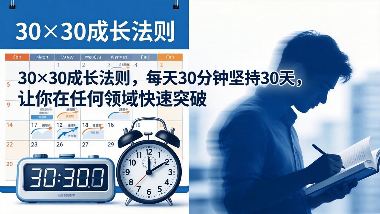 付费文章：30×30成长法则，每天30分钟坚持30天，让你在任何领域快速突破-智云网创 - 网创副业项目资源站