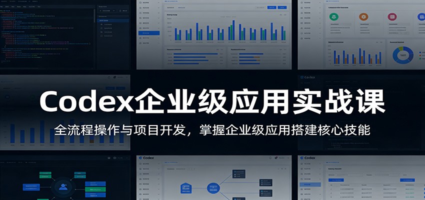 Codex企业级应用实战课：全流程操作与项目开发，掌握企业级应用搭建核心技能-智云网创 - 网创副业项目资源站
