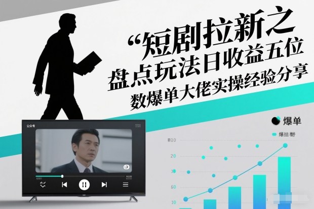 短剧拉新之盘点玩法日收益五位数爆单大佬实操经验分享 短剧拉新之盘点类简单粗暴的玩法全流程实操课，小白也能轻松做-智云网创 - 网创副业项目资源站