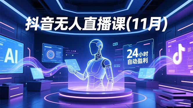 抖音无人直播课(11月-智云网创 - 网创副业项目资源站