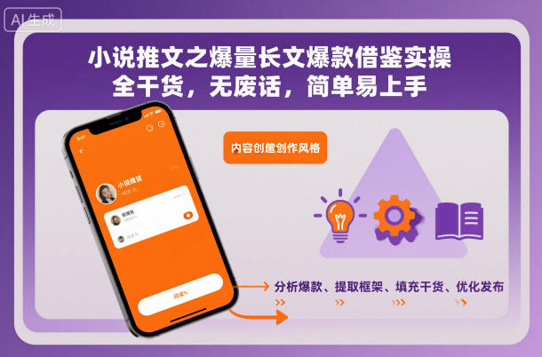小说推文之爆量长文爆款借鉴实操，全干货，无废话，简单易上手-智云网创 - 网创副业项目资源站