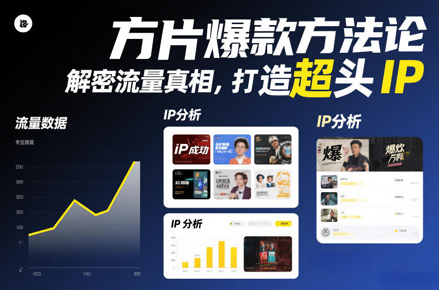 方片爆款方法论,解密流量真相,打造超头IP-智云网创 - 网创副业项目资源站