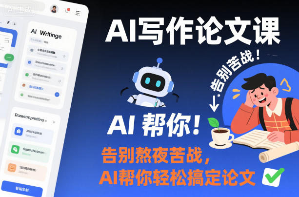 AI写作论文课,告别熬夜苦战,AI帮你轻松搞定论文-智云网创 - 网创副业项目资源站