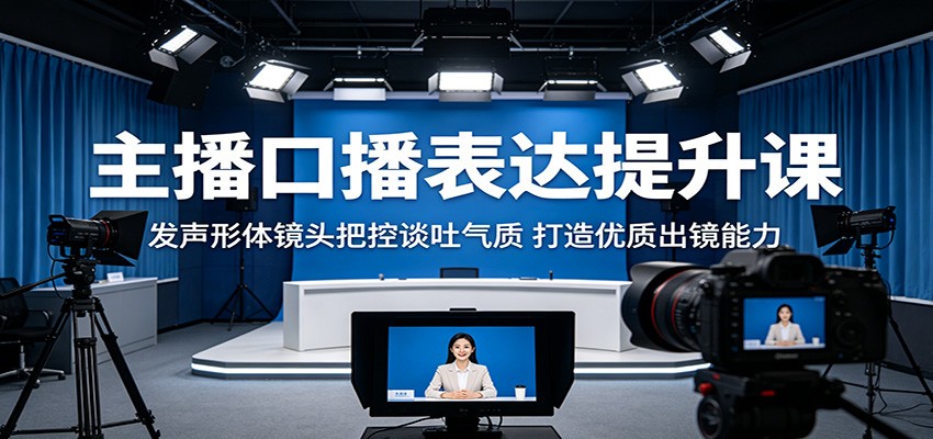主播口播表达提升课：发声形体镜头把控谈吐气质，打造优质出镜能力-智云网创 - 网创副业项目资源站
