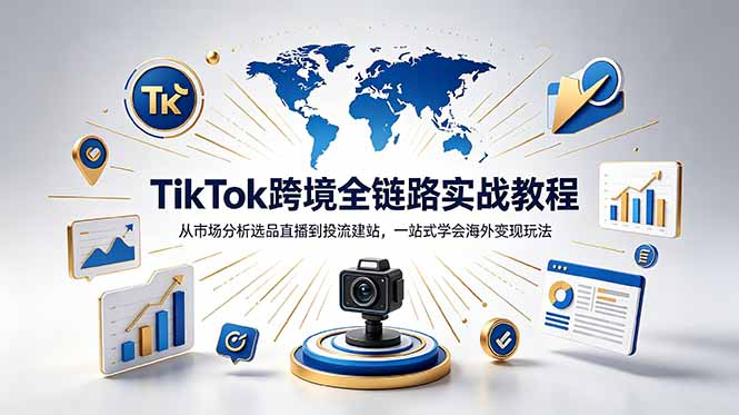 TikTok+独立站跨境基础全套教程,拆解平台盈利逻辑,新手从零跑通变现全流程-智云网创 - 网创副业项目资源站