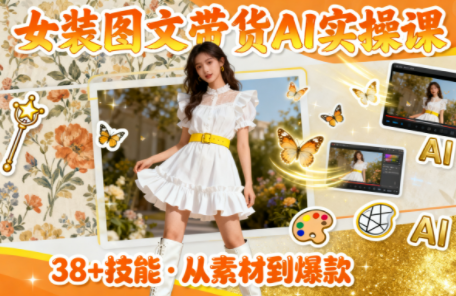 女装图文带货的AI实操课-智云网创 - 网创副业项目资源站