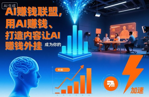 AI賺钱联盟,用AI賺钱、打造内容让AI成为你的賺钱外挂-智云网创 - 网创副业项目资源站