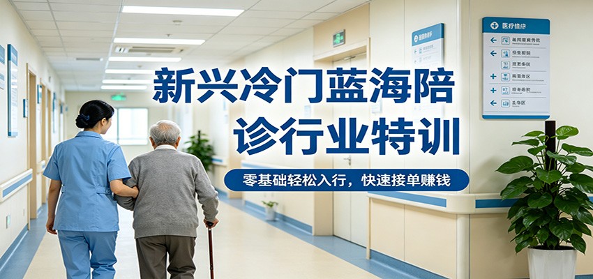 新兴冷门蓝海陪诊行业特训，零基础轻松入行，快速接单赚钱-智云网创 - 网创副业项目资源站