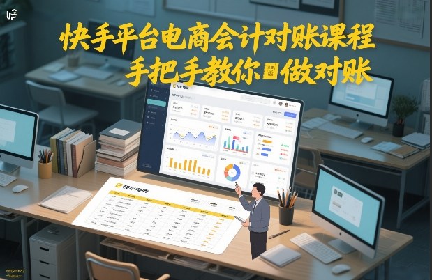快手平台电商会计对账课程,手把手教你做对账-智云网创 - 网创副业项目资源站