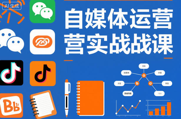 自媒体运营实战课,掌握一套系统的自媒体运营底层方法论,成为优秀的内容创作者-智云网创 - 网创副业项目资源站
