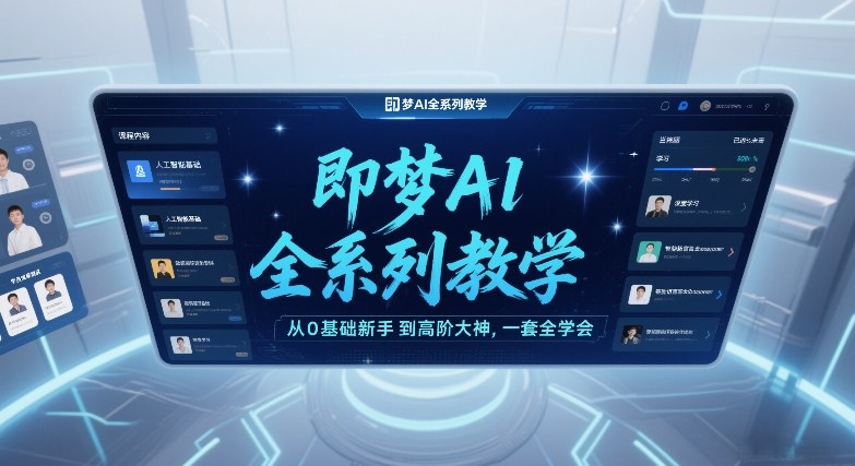 即梦AI全系列教学，从0基础新手到高阶大神，一套全学会-智云网创 - 网创副业项目资源站