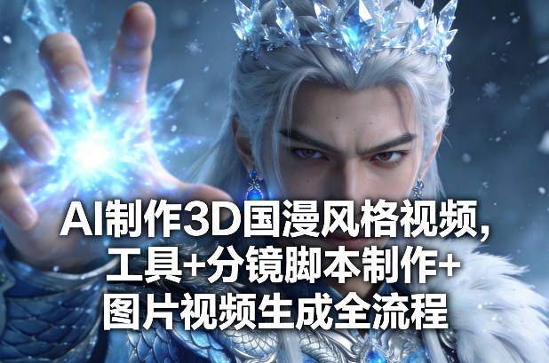 AI制作3D国漫风格视频,工具+分镜脚本制作+图片视频生成全流程-智云网创 - 网创副业项目资源站