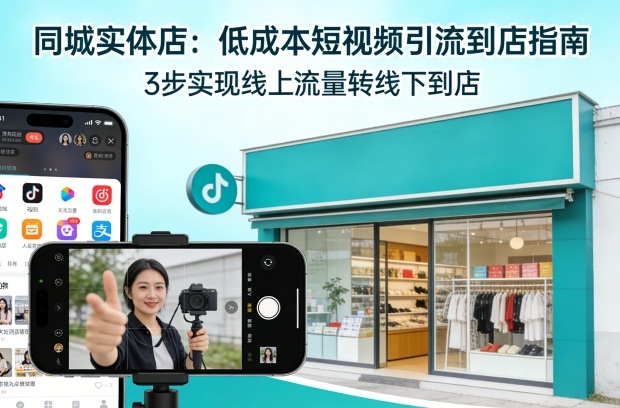 同城实体店，如何低成本把客户从短视频带到线下门店-智云网创 - 网创副业项目资源站