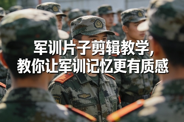 军训片子剪辑教学,教你让军训记忆更有质感-智云网创 - 网创副业项目资源站