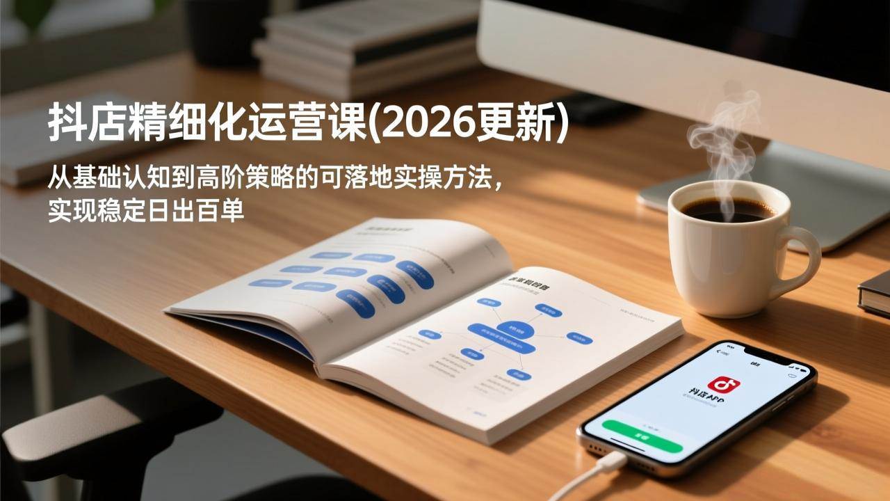 (18842期)抖店精细化运营课(更新6月),从基础认知到高阶策略的可落地实操方法,实现稳定日出百单-智云网创 - 网创副业项目资源站
