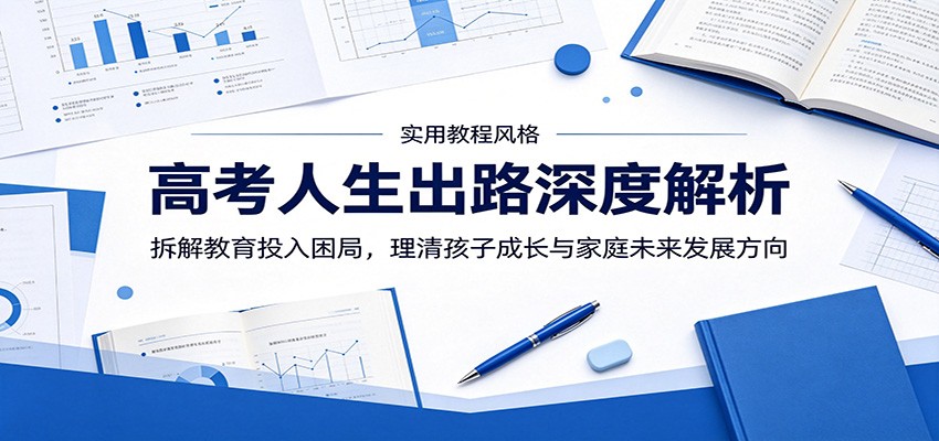 高考人生出路深度解析：拆解教育投入困局，理清孩子成长与家庭未来发展方向-智云网创 - 网创副业项目资源站