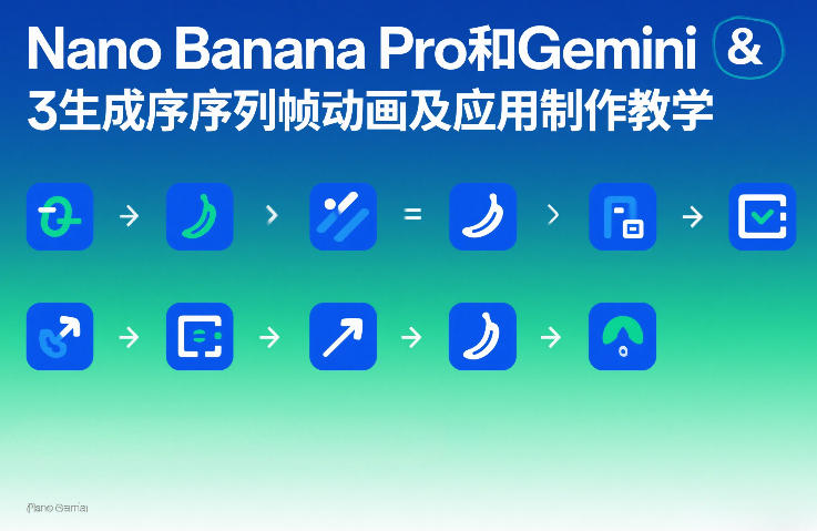 Nano Banana Pro和Gemini 3生成序列帧动画及应用制作教学-智云网创 - 网创副业项目资源站