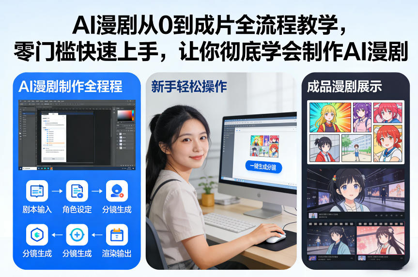 AI漫剧从0到成片全流程教学,零门槛快速上手,让你彻底学会制作AI漫剧【保姆级教程】-智云网创 - 网创副业项目资源站