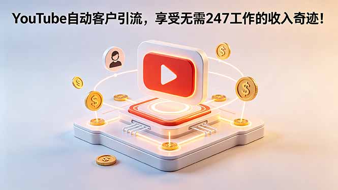 YouTube 自动客户引流,享受无需 247 工作的收入奇迹!【原创双语字幕】-智云网创 - 网创副业项目资源站