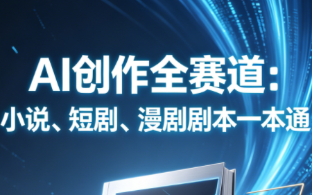 AI创作全赛道:小说、短剧、漫剧剧本一本通(更新5月)-智云网创 - 网创副业项目资源站