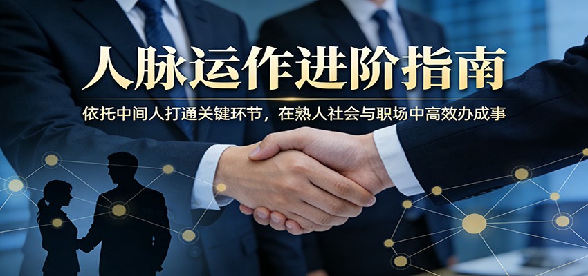 付费文章:人脉运作进阶指南,依托中间人打通关键环节,在熟人社会与职场中高效办成事-智云网创 - 网创副业项目资源站