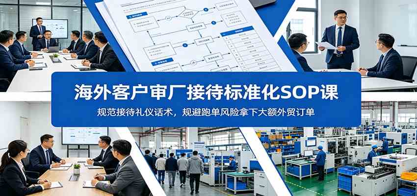 海外客户审厂接待标准化SOP课:规范接待礼仪话术,规避跑单风险拿下大额外贸订单-智云网创 - 网创副业项目资源站
